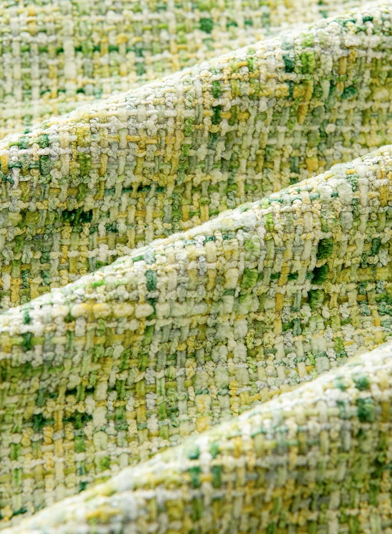 a moment Green Reversible Pillow Covers 2 Pack - Farmhouse Chenille Throw Pillows, Neutral Textured Decorative Throw Pillow Covers with Border for Couch Sofa Bed (45x45 CM, No Insert) - Image 5